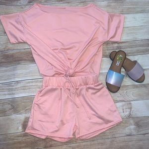 NEW Quarantine and Chill Set Pink French Terry